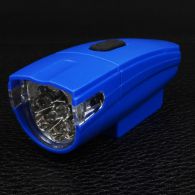 Велофара + задний фонарь для велосипеда KK890 ( 8LED/5LED, 2хAA), синий