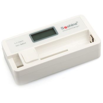 Зарядное устройство Soshine SC-S7 с LCD дисплеем (для 18650, 14500, 16340, CR2, CR123, AA, AAA)