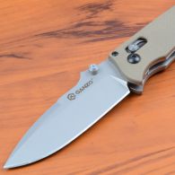 Нож складной Ganzo G704-Y (длина: 20cm, лезвие: 8.6cm), песочный