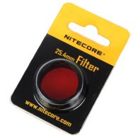 Диффузор фильтр для фонарей Nitecore NFR25 (25mm), красный