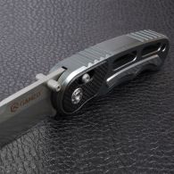 Нож складной Ganzo G718-G (длина: 17.5cm, лезвие: 7.2cm), серый