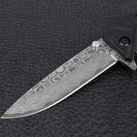 Нож складной Ganzo G620-B2 (длина: 20.5cm, лезвие: 8.8cm) с травлением, черный