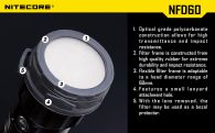 Диффузор фильтр для фонарей Nitecore NFB60 (60mm), синий