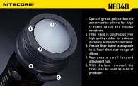 Диффузор фильтр для фонарей Nitecore NFR40 (40mm), красный