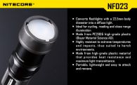 Диффузор фильтр для фонарей Nitecore NFD23 (22-23mm), белый