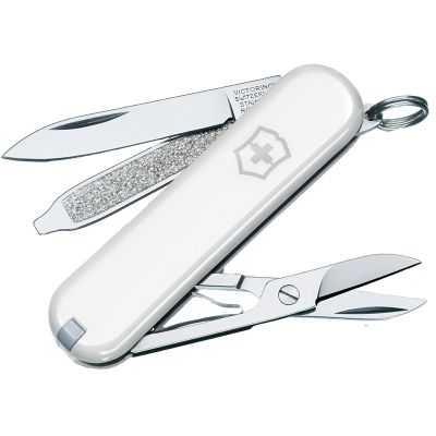 Нож складной, мультитул Victorinox Classic SD (58мм, 7 функций), белый 0.6223.7 ― fonarik.in.ua