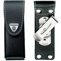Чехол для ножей Victorinox (111мм, до 4х слоев), кожаный, на липучке, с повор. клипом 4.0523.31