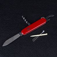 Нож складной, мультитул Victorinox Waiter (84мм, 9 функций), красный 0.3303