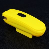 Велофара + задний фонарь для велосипеда KK890 ( 8LED/5LED, 3хAAA), желтый