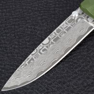 Нож складной Ganzo G620-G2 (длина: 20.5cm, лезвие: 8.8cm) с травлением, хаки