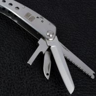 Многофункциональный инструмент, мультитул Ganzo G201, хром