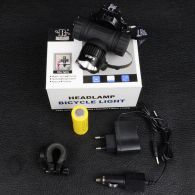 2 в 1 - Фонарь налобный + Велофара Bailong BL-6821 (Cree XM-L, 500лм, 5реж, 1х26650/18650/3хAAA)