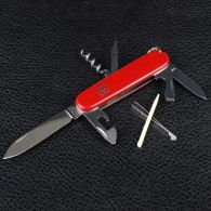 Нож складной, мультитул Victorinox Spartan (91мм, 12 функций), красный 1.3603