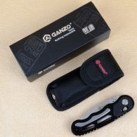 Нож складной Ganzo G718-B (длина: 17.5cm, лезвие: 7.2cm), черный