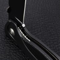 Нож складной Ganzo G611-B + свисток (длина: 19cm, лезвие: 7.5cm), черный