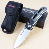 Нож складной Ganzo G718-G (длина: 17.5cm, лезвие: 7.2cm), серый