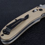 Нож складной Ganzo G704-Y (длина: 20cm, лезвие: 8.6cm), песочный