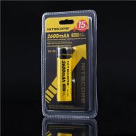 Аккумулятор литиевый Li-Ion 18650 Nitecore NL186 3.7V (2600mAh), защищенный