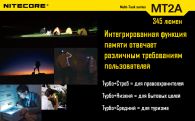 Фонарь Nitecore MT2A (Cree XP-G2 R5, 345 люмен, 6 режимов, 2xAA)