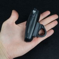 Велофара + задний фонарь для велосипеда KK890 ( 8LED/5LED, 3хAAA), черный