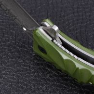 Нож складной Ganzo G620-G2 (длина: 20.5cm, лезвие: 8.8cm) с травлением, хаки