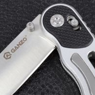 Нож складной Ganzo G718-W (длина: 17.5cm, лезвие: 7.2cm), металлик