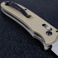 Нож складной Ganzo G704-Y (длина: 20cm, лезвие: 8.6cm), песочный