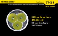 Фонарь Nitecore TM15 (3xCree XM-L2, 2650 люмен, 5 режима, 1-4x18650)