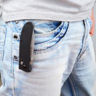 Нож складной Ganzo G704-B (длина: 20cm, лезвие: 8.6cm), черный