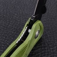 Нож складной Ganzo G611-G + свисток (длина: 19cm, лезвие: 7.5cm), хаки