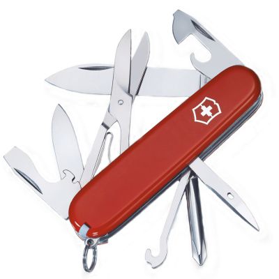 Нож складной, мультитул Victorinox Tinker Super (91мм,14 функций), красный 1.4703 ― fonarik.in.ua