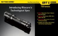 Фонарь Nitecore SRT5 Detective (Cree XM-L2 T6, 750 люмен, 8 режимов, 1x18650), серый
