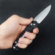 Нож складной Ganzo G717-B (длина: 20.1cm, лезвие: 8.5cm), черный