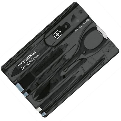 Набор Victorinox Swisscard (82х54х4мм, 10 функций), черный 0.7133 ― fonarik.in.ua