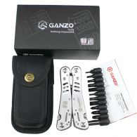 Многофункциональный инструмент, мультитул Ganzo G301, хром
