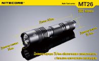 Фонарь Nitecore MT26 (Cree XM-L2 T6, 960 люмен, 6 режимов, 1x18650)