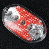 Велофара + задний фонарь для велосипеда KK890 ( 8LED/5LED, 2хAA), синий