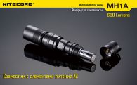 Фонарь Nitecore MH1A (Cree XM-L U2, 600 люмен, 5 режимов, 1xAA/14500), комплект