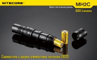 Фонарь Nitecore MH2C (Cree XM-L U2, 800 люмен, 6 режимов, 1x18650), комплект