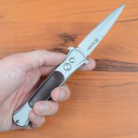 Нож складной автоматический Ganzo G707 (длина: 20.5cm, лезвие: 8.6cm)