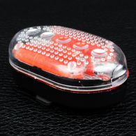 Велофара + задний фонарь для велосипеда KK890 ( 8LED/5LED, 2хAA), синий