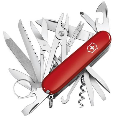 Нож складной, мультитул Victorinox Swisschamp (91мм, 33 функции), красный 1.6795 ― fonarik.in.ua