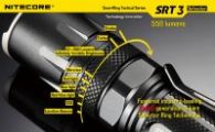 Фонарь Nitecore SRT3 Defender (Cree XM-L2 T6, 550 люмен, 8 режимов, 1xAA/14500/CR123A), серый