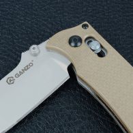 Нож складной Ganzo G704-Y (длина: 20cm, лезвие: 8.6cm), песочный