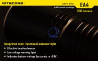 Фонарь Nitecore EA4 PIONEER (Cree XM-L U2, 860 люмен, 7 режимов, 4xAA), теплый белый