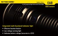 Фонарь Nitecore EA8 (Cree XM-L U2, 900 люмен, 8 режимов, 8xAA)