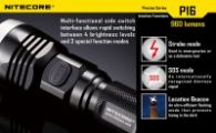 Фонарь Nitecore P16 TAC (Cree XM-L2 T6, 1000 люмен, 7 режимов, 1x18650)