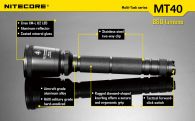 Фонарь Nitecore MT40 (Cree XM-L U2, 960 люмен, 6 режимов, 2x18650)