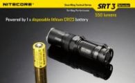 Фонарь Nitecore SRT3 Defender (Cree XM-L2 T6, 550 люмен, 8 режимов, 1xAA/14500/CR123A), серый