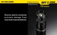 Фонарь Nitecore SRT5 Detective (Cree XM-L2 T6, 750 люмен, 8 режимов, 1x18650), серый